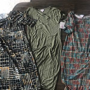 3 Lularoe Dresses (never worn)